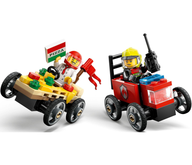 LEGO City 60458 Zestaw wyścigówek: Pizza kontra wóz strażacki - 1284266 - zdjęcie 3